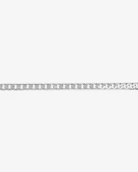 17cm (22") 6mm-6.5mm Width Curb Bracelet in 10kt White Gold