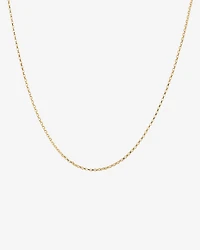 45cm (18") 1mm-1.5mm Width Diamond Cut Belcher Chain in 18kt Yellow Gold