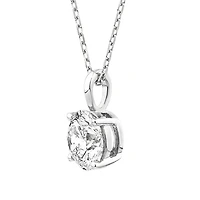 1.00 Carat TW Diamond Solitaire Pendant in 18kt White Gold