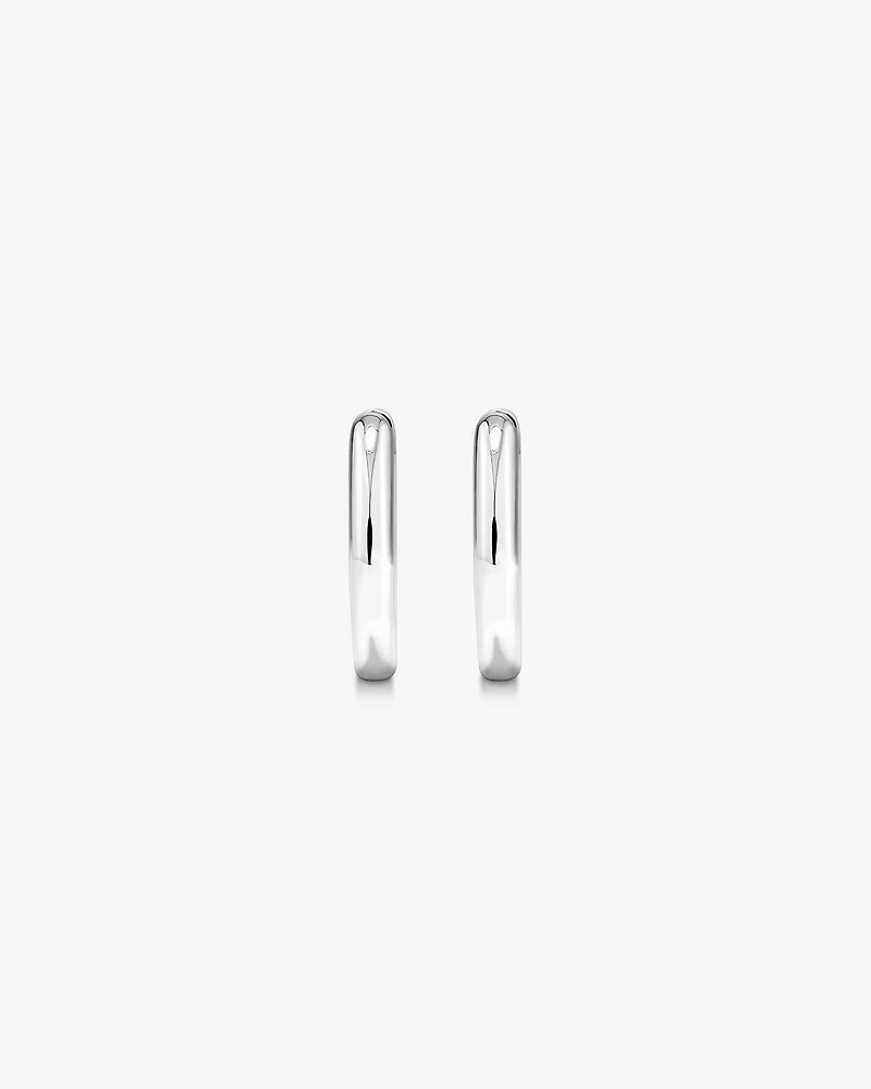 14mm Huggie Earrings in Sterling Silver