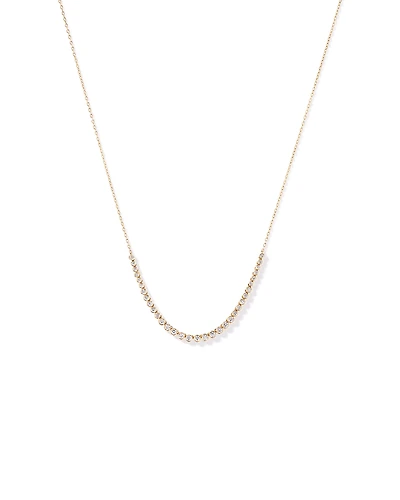 1.00TW Lab Diamond Tennis Necklace in 10kt Gold