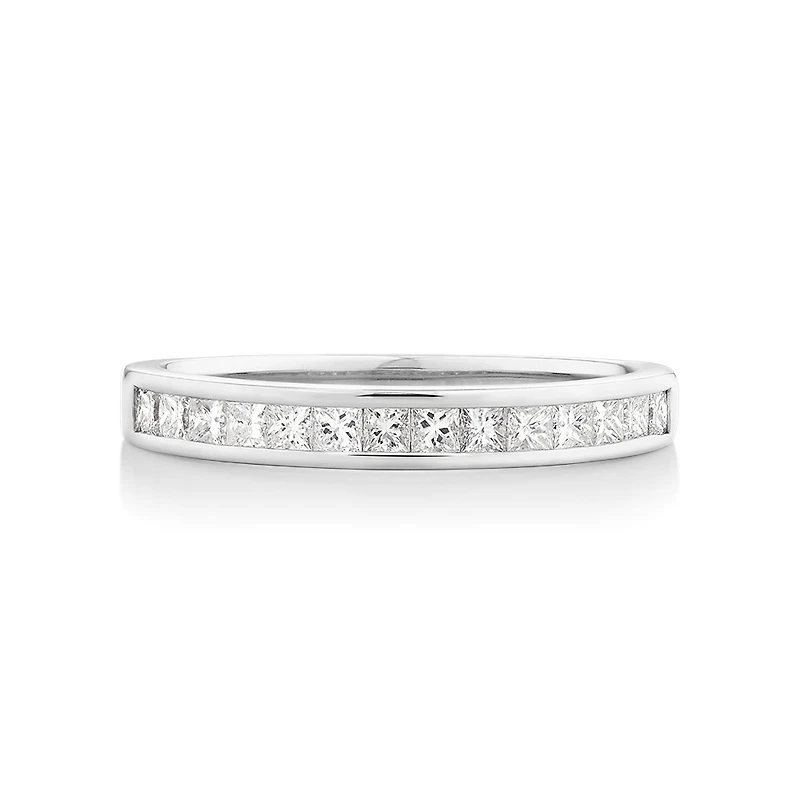 Evermore Wedding Band with 0.50 Carat TW of Diamonds in 14kt White Gold