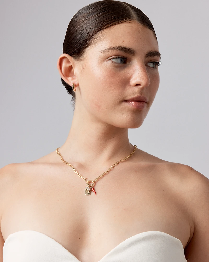 Médaillon en Or Jaune 10kt à Forme Oblongue avec Gravure