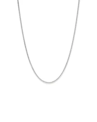 55cm (22") 3.5mm Width Miami Curb Chain Necklace in Sterling Silver