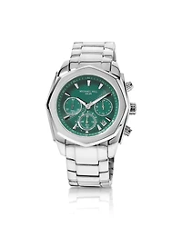 Men's Solar Chronograph Watch in Stainless Steel