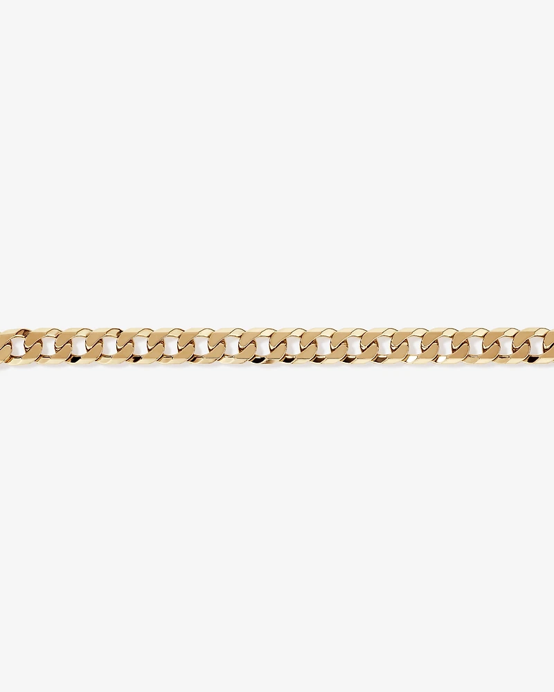 23cm (9.5") 12.5mm-13mm Width Curb Bracelet in 10kt Yellow Gold