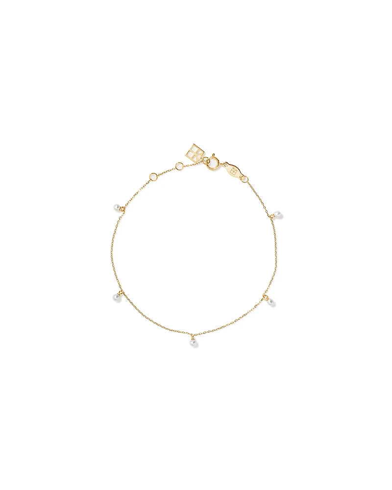 Micro Cultured Freshwater Pearl Bracelet in 10kt Gold