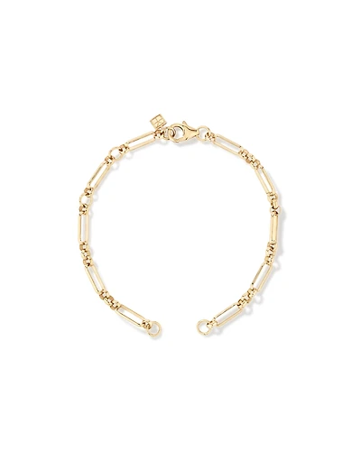 Bracelet ouvert plein 18 cm (7,1 po) en or jaune 10 carats