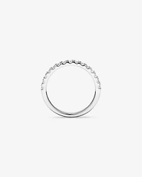 0.34 Carat TW Round Brilliant Claw-Set Wedding Band 18kt White Gold