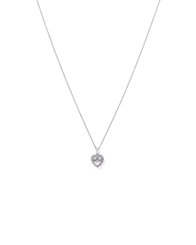 Lume Lab Heart Pendant with 0.37 Carat TW of Laboratory-Grown Diamonds in Sterling Silver