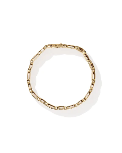 21cm Bracelet with .43TW of Black Diamonds in 10kt Yellow Gold & Black Rhodium