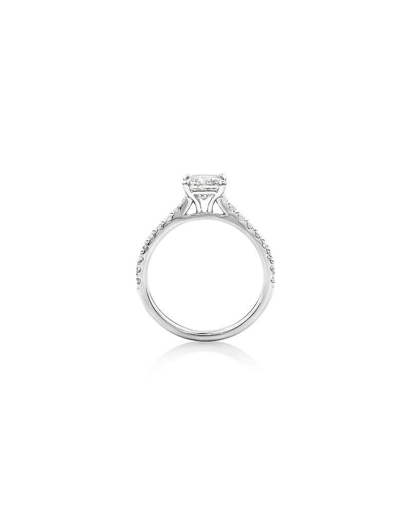 Engagement Ring with 1.25 Carat TW Diamonds in 14kt White Gold