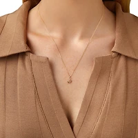 U Initial Pendant in 10kt Yellow Gold