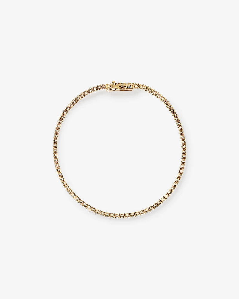 1.64 Carat TW Diamond Tennis Bracelet in 10kt Yellow Gold