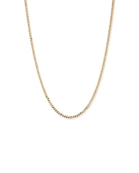 50cm (20") 3.75mm Width Semi Solid Diamond Cut Curb Chain in 10kt Yellow Gold