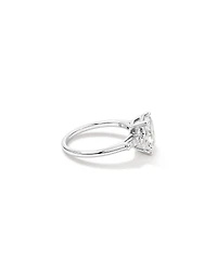 2.25 Carat TW Three Stone Radiant and Baguette Laboratory-Grown Diamond Engagement Ring 14kt White Gold
