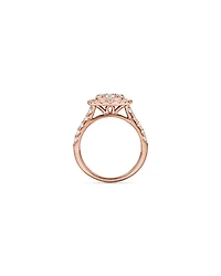 2.00TW Round Brilliant Laboratory-Grown Diamond Cluster Ring 10kt Rose Gold