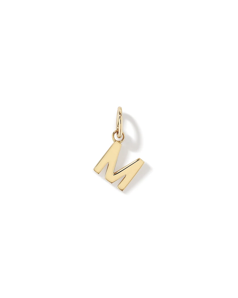Pendentif initiale "M" en or jaune 10 carats
