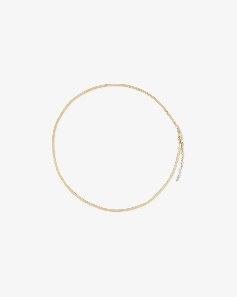 Chaîne à chevrons en or jaune 10 K de 45 cm, largeur 2 2,5 mm