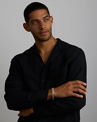 23cm (9.5") 10.9mm Width Men's Curb Bracelet in Sterling Silver