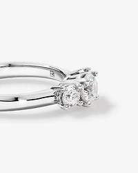 1.00 Carat TW 3 Stone Signature 101 Diamond Ring in 14kt White Gold