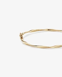 60mm Hollow Twist Bangle In 10kt Yellow Gold