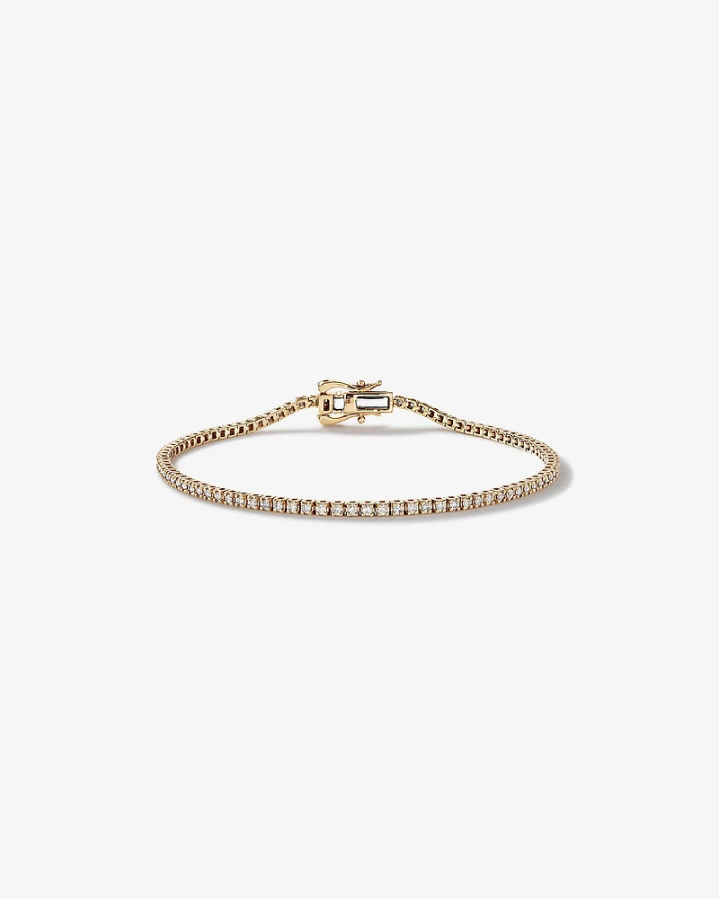 Bracelet de Tennis de 0,82 Carat TW en Diamant en Or Jaune 10kt