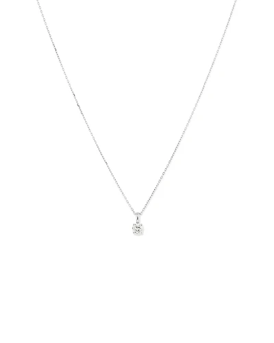 0.25 Carat TW Diamond Solitaire Pendant in 18kt Gold