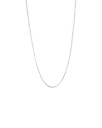 55cm (22") 3mm-3.5mm Width Oval Belcher Chain in Sterling Silver