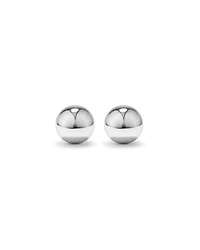 Boucles d'oreilles clous en forme de boule de 8 mm en argent sterling