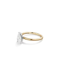 1.25 Carat TW Pear Laboratory-Grown Diamond Solitaire Engagement ring 14kt Yellow and White Gold