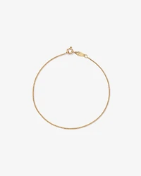 17cm (17") 1.05mm Width Solid Diamond Cut Curb Bracelet in 10kt Yellow Gold