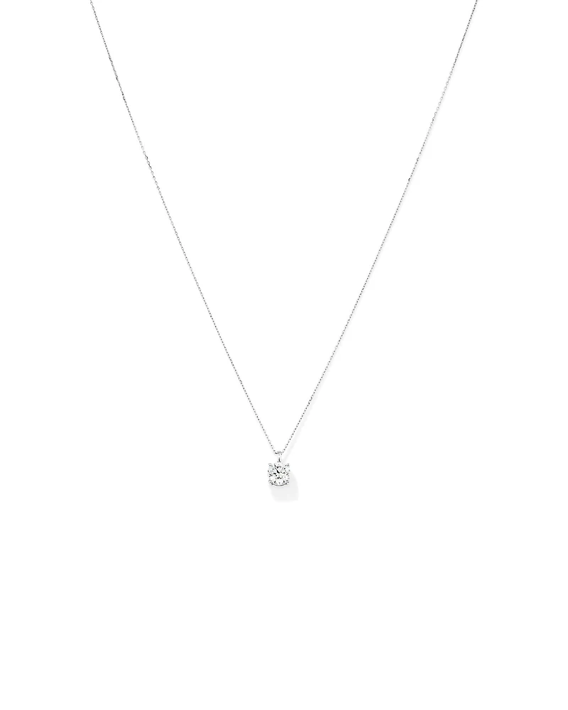 1.00 Carat TW Laboratory-Grown Diamond Solitaire Pendant in 14kt Yellow Gold