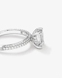 1.94 Carat TW Emerald Cut Laboratory-Grown Diamond Engagement Ring in 14kt White Gold