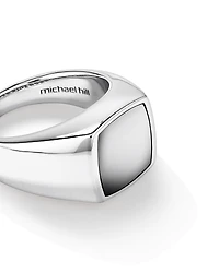 Ring with Black Onyx Sterling Silver