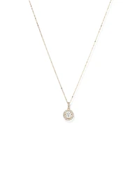 Pendentif rond de laboratoire Lume avec 1,00 carat TW de diamants cultivés en laboratoire en or 10 carats