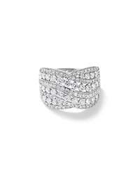 2.00 Carat TDW Laboratory-Grown Diamond Crossover Ring in 10kt White Gold