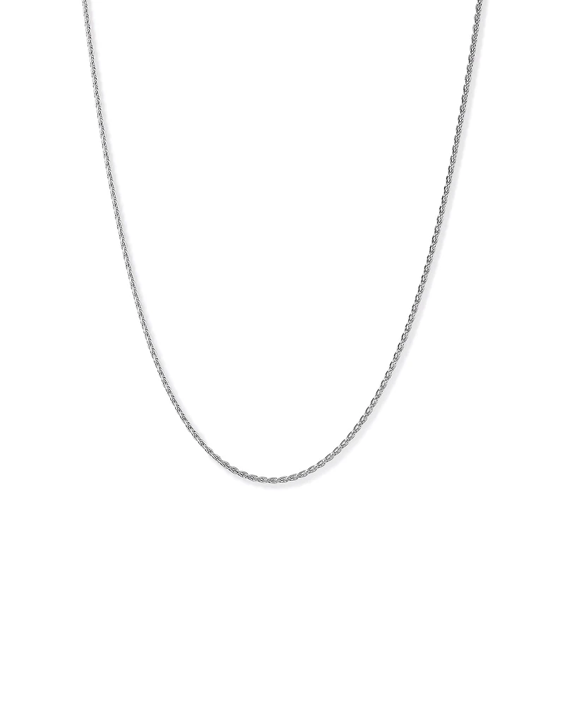50cm (20") 2.1mm Width Wheat Chain in Sterling Silver