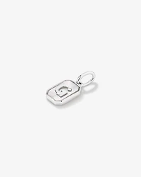 Pendentif initiale Lettre en nacre et argent sterling