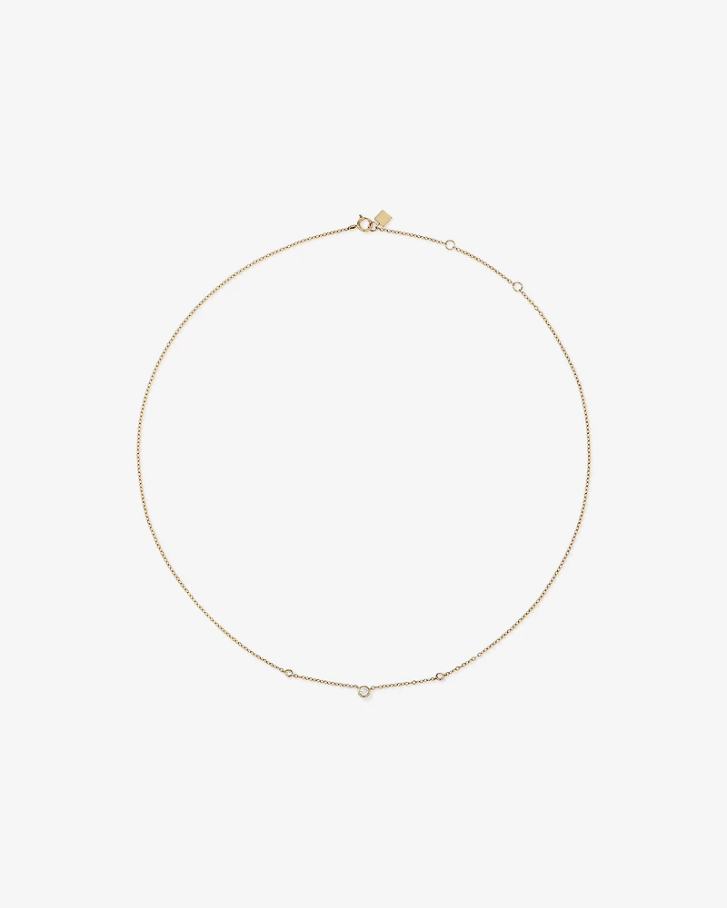 Collier avec 0,10 carat TW de diamants en or jaune 10 carats