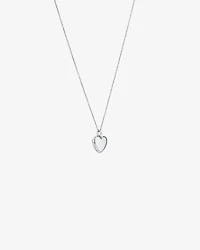 Médaillon Cœur avec Accent de Diamant en Argent Sterling