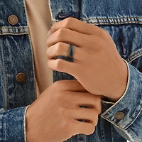 Bague en titane noir