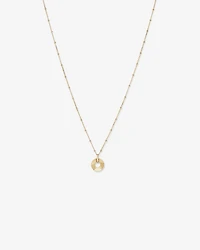 Collier pendentif cercle ouvert Sunray en or jaune 10 kt