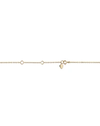 Collier en or jaune 10 K avec diamants isolés totalisant 0,15 ct