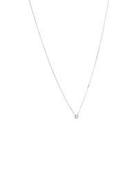 0.22 Carat TW Round Diamond Halo Pendant in 10kt White Gold