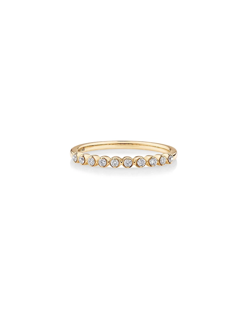 Wedding Ring with 0.15 Carat TW Diamonds in 14kt Yellow Gold
