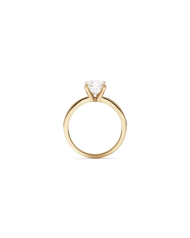 2.00 Carat TW Elongated Cushion Cut Lab-Grown Diamond Solitaire Engagement Ring 14kt Yellow Gold