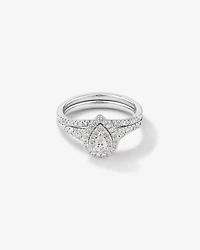 Ensemble de mariée avec 0,60 carat TW de diamants en or blanc 14kt