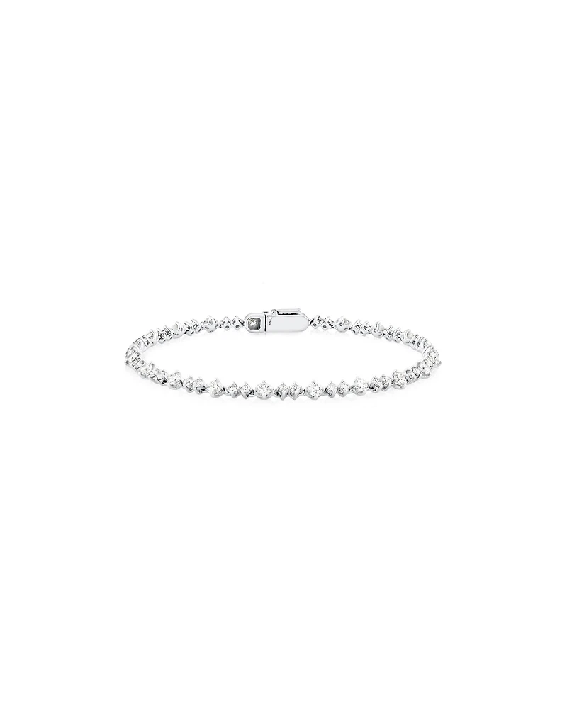 2.79 Carat TW Diamond Tennis Bracelet in 14kt White Gold