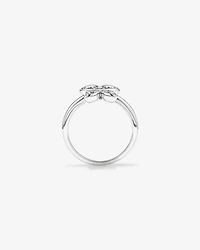 Bague papillon en zircon cubique en argent sterling